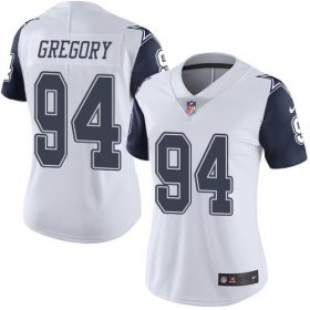 Wholesale Cheap Nike Cowboys #94 Randy Gregory White Women\'s Stitched NFL Limited Rush Jersey