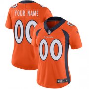 Wholesale Cheap Nike Denver Broncos Customized Orange Team Color Stitched Vapor Untouchable Limited Women's NFL Jersey