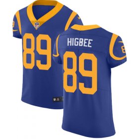 Wholesale Cheap Nike Rams #89 Tyler Higbee Royal Blue Alternate Men\'s Stitched NFL Vapor Untouchable Elite Jersey