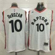 Wholesale Cheap Men's Toronto Raptors #10 DeMar DeRozan White New NBA Rev 30 Swingman Jersey