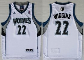 Wholesale Cheap Minnesota Timberwolves #22 Andrew Wiggins Revolution 30 Swingman White Jersey