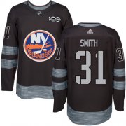 Wholesale Cheap Adidas Islanders #31 Billy Smith Black 1917-2017 100th Anniversary Stitched NHL Jersey