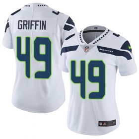 Wholesale Cheap Nike Seahawks #49 Shaquem Griffin White Women\'s Stitched NFL Vapor Untouchable Limited Jersey