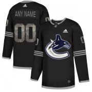 Wholesale Cheap Men's Adidas Canucks Personalized Authentic Black_1 Classic NHL Jersey