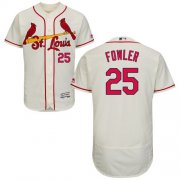 Wholesale Cheap Cardinals #25 Dexter Fowler Cream Flexbase Authentic Collection Stitched MLB Jersey
