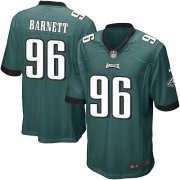 Wholesale Cheap Nike Eagles #96 Derek Barnett Midnight Green Team Color Youth Stitched NFL New Elite Jersey