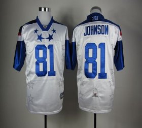 Wholesale Cheap Lions #81 Calvin Johnson White 2012 Pro Bowl Stitched NFL Jersey