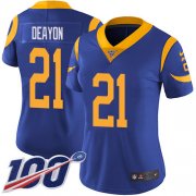 Wholesale Cheap Nike Rams #21 Donte Deayon Royal Blue Alternate Women's Stitched NFL 100th Season Vapor Untouchable Limited Jersey
