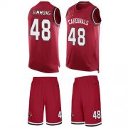 Wholesale Cheap Nike Cardinals #48 Isaiah Simmons Red Team Color Men's Stitched NFL Limited Tank Top Suit Jersey