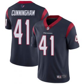 Wholesale Cheap Nike Texans #41 Zach Cunningham Navy Blue Team Color Men\'s Stitched NFL Vapor Untouchable Limited Jersey