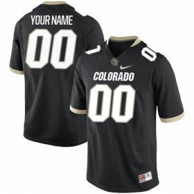 Cheap Men\'s Colorado Buffaloes Any NAME Any NUMBER Customized Black Football Jersey