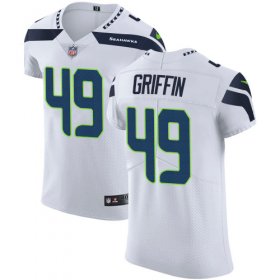 Wholesale Cheap Nike Seahawks #49 Shaquem Griffin White Men\'s Stitched NFL Vapor Untouchable Elite Jersey