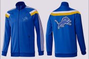 Wholesale Cheap NFL Detroit Lions Team Logo Jacket Blue_3