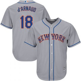 Wholesale Cheap Mets #18 Travis d\'Arnaud Grey Cool Base Stitched Youth MLB Jersey