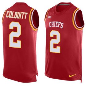 Wholesale Cheap Nike Chiefs #2 Dustin Colquitt Red Team Color Men\'s Stitched NFL Limited Tank Top Jersey