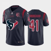 Wholesale Cheap Houston Texans #41 Zach Cunningham Navy Blue Men's Nike Big Team Logo Player Vapor Limited NFL Jersey