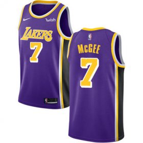Wholesale Cheap Men\'s Los Angeles Lakers #7 JaVale McGee Purple Nike NBA Association Edition Authentic Jersey