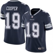Wholesale Cheap Nike Cowboys #19 Amari Cooper Navy Blue Team Color Men's Stitched NFL Vapor Untouchable Limited Jersey