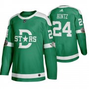 Wholesale Cheap Adidas Dallas Stars #24 Roope Hintz Men's Green 2020 Winter Classic Retro NHL Jersey