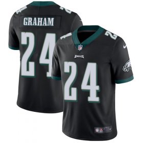Wholesale Cheap Nike Eagles #24 Corey Graham Black Alternate Men\'s Stitched NFL Vapor Untouchable Limited Jersey