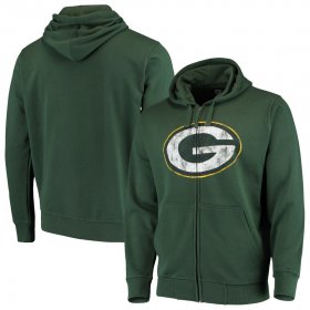 Wholesale Cheap Green Bay Packers G-III Sports by Carl Banks Primary Logo Full-Zip Hoodie Green