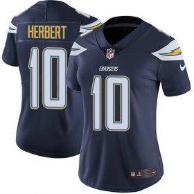 Wholesale Cheap Nike Chargers #10 Justin Herbert Navy Blue Team Color Women\'s Stitched NFL Vapor Untouchable Limited Jersey
