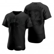 Wholesale Cheap Toronto Blue Jays #32 Roy Halladay Men's Nike Black MLB MVP Limited Player Edition Jersey