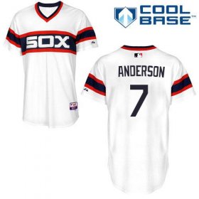 Wholesale Cheap White Sox #7 Tim Anderson White Alternate Home Cool Base Stitched Youth MLB Jersey