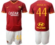 Wholesale Cheap Roma #44 Manolas Red Home Soccer Club Jersey