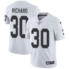 Wholesale Cheap Nike Raiders #30 Jalen Richard White Men\'s Stitched NFL Vapor Untouchable Limited Jersey