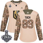 Wholesale Cheap Adidas Golden Knights #89 Alex Tuch Camo Authentic 2017 Veterans Day 2018 Stanley Cup Final Women's Stitched NHL Jersey