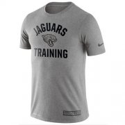 Wholesale Cheap Men's Jacksonville Jaguars Nike Heathered Gray Training Performance T-Shirt