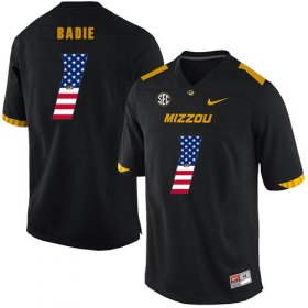 Wholesale Cheap Missouri Tigers 1 Tyler Badie Black USA Flag Nike College Football Jersey