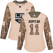 Wholesale Cheap Adidas Kings #11 Anze Kopitar Camo Authentic 2017 Veterans Day Women's Stitched NHL Jersey