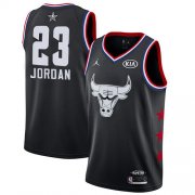 Wholesale Cheap Bulls #23 Michael Jordan Black Basketball Jordan Swingman 2019 All-Star Game Jersey