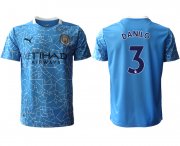 Wholesale Cheap Men 2020-2021 club Manchester City home aaa version 3 blue Soccer Jerseys