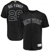 Wholesale Cheap New York Yankees #26 DJ LeMahieu Big Fundy Majestic 2019 Players' Weekend Flex Base Authentic Player Jersey Black