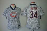 Wholesale Cheap Nike Bears #34 Walter Payton Zebra Women's Stitched NFL Elite Jersey