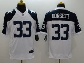 Wholesale Cheap Nike Cowboys #33 Tony Dorsett White Thanksgiving Throwback Men\'s Stitched NFL Limited Jersey