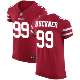 Wholesale Cheap Nike 49ers #99 DeForest Buckner Red Team Color Men\'s Stitched NFL Vapor Untouchable Elite Jersey