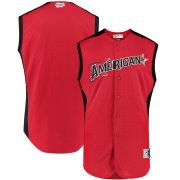Wholesale Cheap American League Blank Majestic Youth 2019 MLB All-Star Game Player Jersey Red