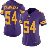 Wholesale Cheap Nike Vikings #54 Eric Kendricks Purple Women's Stitched NFL Limited Rush Jersey