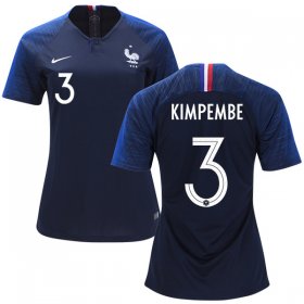 Wholesale Cheap Women\'s France #3 Kimpembe Home Soccer Country Jersey