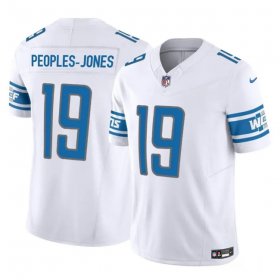 Men\'s Detroit Lions #19 Donovan Peoples-Jones White 2023 F.U.S.E. Vapor Untouchable Limited Football Stitched Jersey