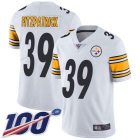 Wholesale Cheap Nike Steelers #39 Minkah Fitzpatrick White Men\'s Stitched NFL 100th Season Vapor Limited Jersey