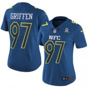 Wholesale Cheap Nike Vikings #97 Everson Griffen Navy Women's Stitched NFL Limited NFC 2017 Pro Bowl Jersey