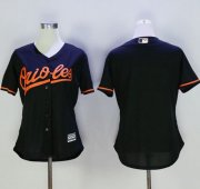 Wholesale Cheap Orioles Blank Black Women's Alternate Stitched MLB Jersey