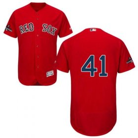 Wholesale Cheap Red Sox #41 Chris Sale Red Flexbase Authentic Collection 2018 World Series Stitched MLB Jersey