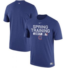 Wholesale Cheap Chicago Cubs Nike 2017 Spring Training Authentic Collection Legend Team Issue Performance T-Shirt Royal