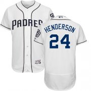 Wholesale Cheap Padres #24 Rickey Henderson White Flexbase Authentic Collection Stitched MLB Jersey
